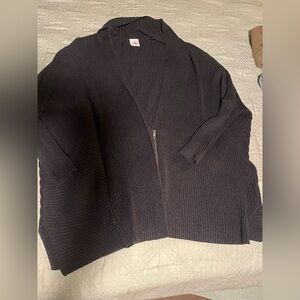 Cabi Elegant Black/Grey Cardigan Sweater
